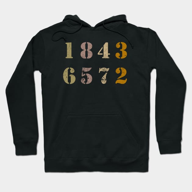 1-8-4-3-6-5-7-2 Hoodie by valentinahramov